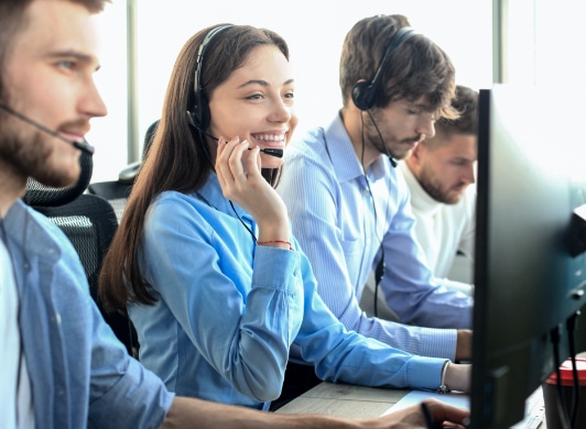  Technical IT Support staff is providing a service